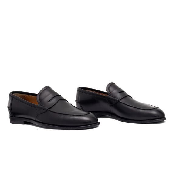 1050$ Gucci Men's GG Interlocking Black Leather Penny Loafers 8 US / 41 - Picture 4 of 16